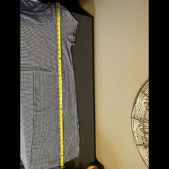 Eileen Fisher Organic Linen Striped Dress - Picture 6 of 7